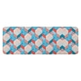 thumbnail image 1 of Blue Red Checkered Pattern Kitchen Rug Mat,Kitchen Runner Rugs Non Skid Washable,Decorative Kitchen Floor Mats for Kitchen,Sink,Laundry,17"x47.2", 1 of 7