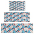 thumbnail image 1 of Blue Red Checkered Pattern Kitchen Rugs Sets Of 3,Kitchen Runner Rugs Non Skid Washable,Decorative Kitchen Floor Mats for Kitchen,Sink,Laundry,17"x30"+ 17"x47" + 17"x59", 1 of 6