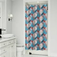 thumbnail image 1 of Blue Red Checkered Pattern Shower Curtain 36"x72" ,Bathroom Decorative Shower Curtains Set with 12 Hooks,Modern Waterproof Washable Shower Curtain, 1 of 6