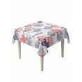 thumbnail image 1 of Blue Red Coastal Table Cloth, Sea Turtle Nautical Coral Summer Beach Waterproof Tablecloth for Square Tables, Reusable Washable Fabric Table Cover for Restaurant Kitchen Dining Tables 60"x60", 1 of 6