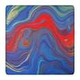 thumbnail image 1 of Blue Red Gold Marble Pattern Square Fitted Tablecloth with Elastic Edge,Square Table Cover,Washable Elastic Table Cover for Home Kitchen Party Decor 36"x36", 1 of 6