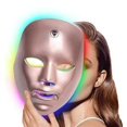 Blue Red Light Therapy Mask for Face, 7 Colors LED Facial Skin Light Therapy Care Mask , Red