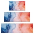 thumbnail image 1 of Blue Red Purple Marble Pattern Kitchen Rugs Sets Of 3,Kitchen Runner Rugs Non Skid Washable,Decorative Kitchen Floor Mats for Kitchen,Sink,Laundry,17"x30"+ 17"x47" + 17"x59", 1 of 6