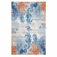 thumbnail image 1 of Blue Red Seahorse Coastal 1 Pack Kitchen Towel, Water Absorbent Dish Towel, Summer Beach Coral Nautical Wood Decorative Hand Towels - Quick Drying Cloth for Cooking Baking, 18x28 Inch, 1 of 8