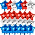 thumbnail image 1 of Blue Red White Balloons 4th of July Balloons Star Mylar Balloons 18 inch 24PCS Independence Day Balloon USA Balloons Patriotic Decorations, 1 of 8