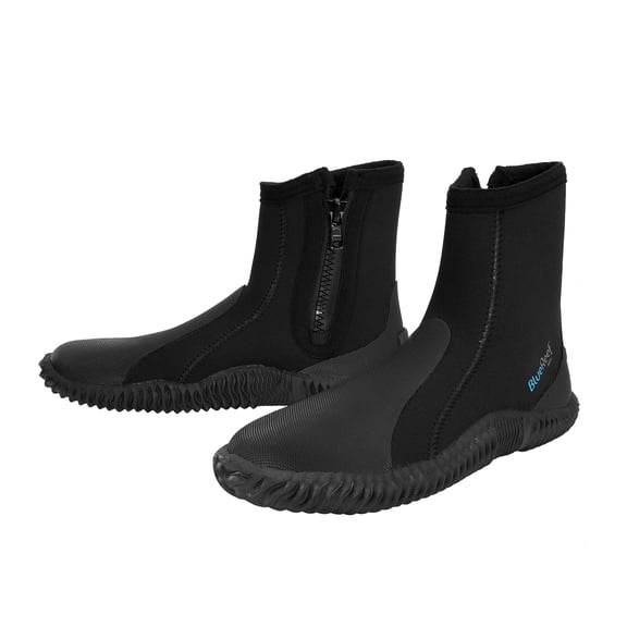 Blue Reef 5mm Neoprene Boots for Water Sports: Scuba Diving, Snorkeling, Diving, Rafting, Windsurfing