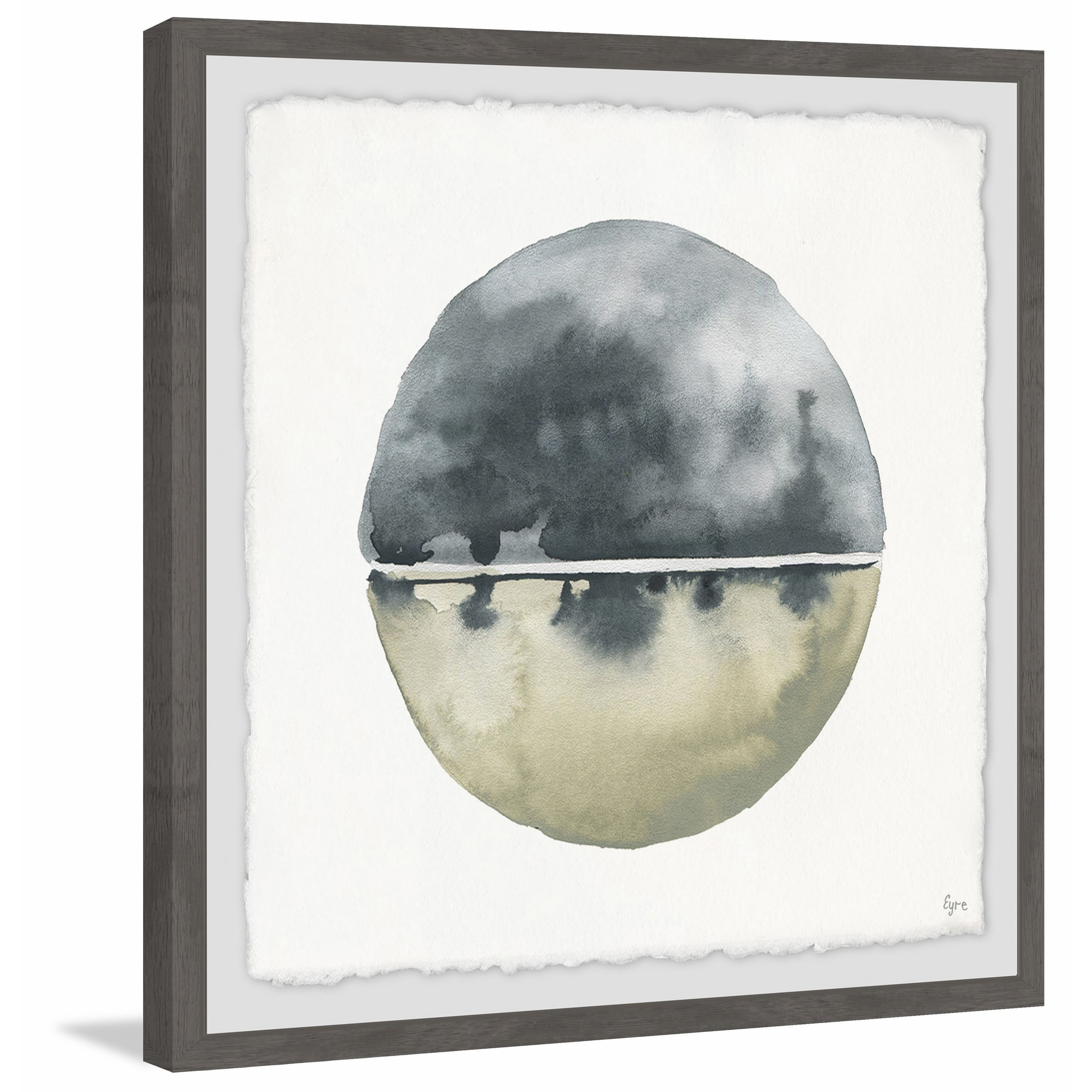 Blue Reflection Framed Painting Print