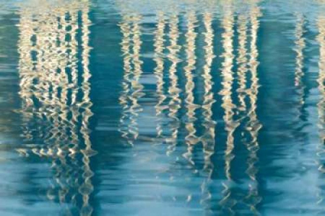 Blue Reflections II Canvas Art - Kathy Mahan (24 x 36)