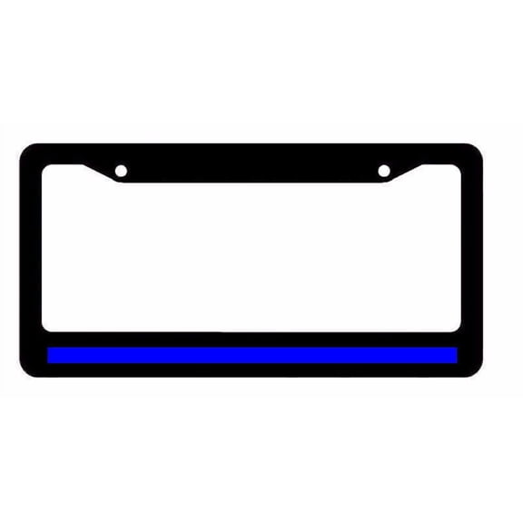 Blue Reflective License Plate Frame