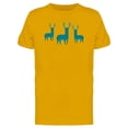 thumbnail image 1 of Blue Reindeers Looking Cautious T-Shirt Men -Image by Shutterstock, Male Large, 1 of 2