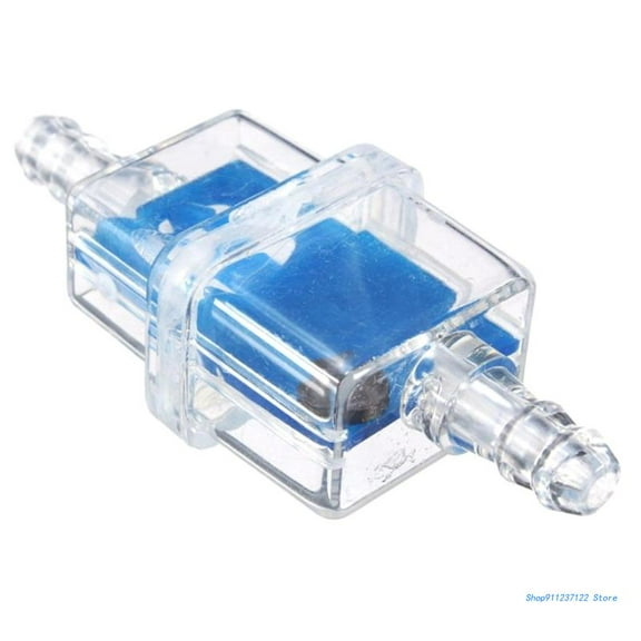 Blue-Inline Fuel Oil Filter for Motorcycle, Prevents Broken or Damaged Engine