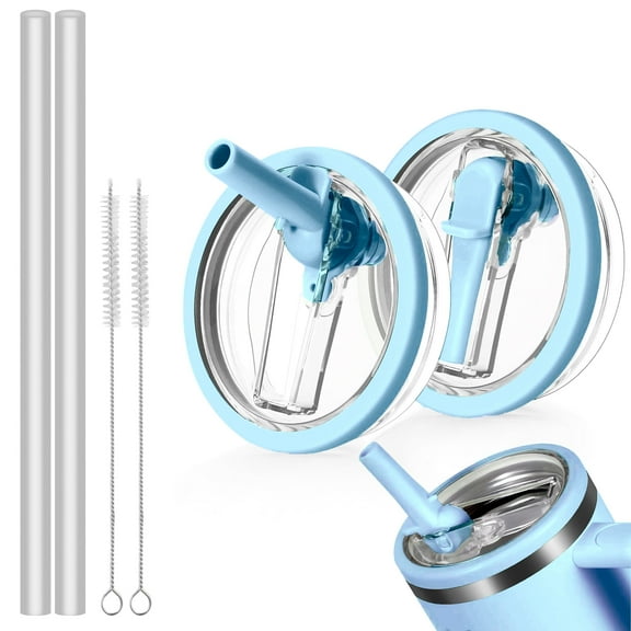 Blue Replacement Set Cup Lids for Stanley Tumbler (2 Pack)