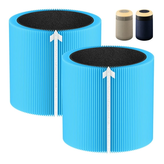 Blue Restful AllergenBlock Replacement Filter Compatible with Mini Blue Restful Air Purifier, H13 True HEPA with Activated Carbon Air Filter, 2 pack