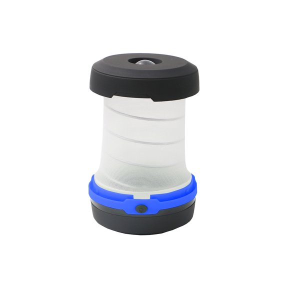 Blue Retractable Led Camping Lantern Portable With Hook For Outdoor 4.7X2.8X2.8Inch