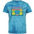 thumbnail image 1 of Blue Retro Boombox Stereo Mens T Shirt Pinwheel Blue Tie Dye 2XL, 1 of 1