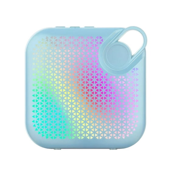Blue Rgb Colorful Led Bluetooth Speaker With High Battery Low Latency 5 3 Bluetooth Wide Sound For Party Home Room Decor Blue