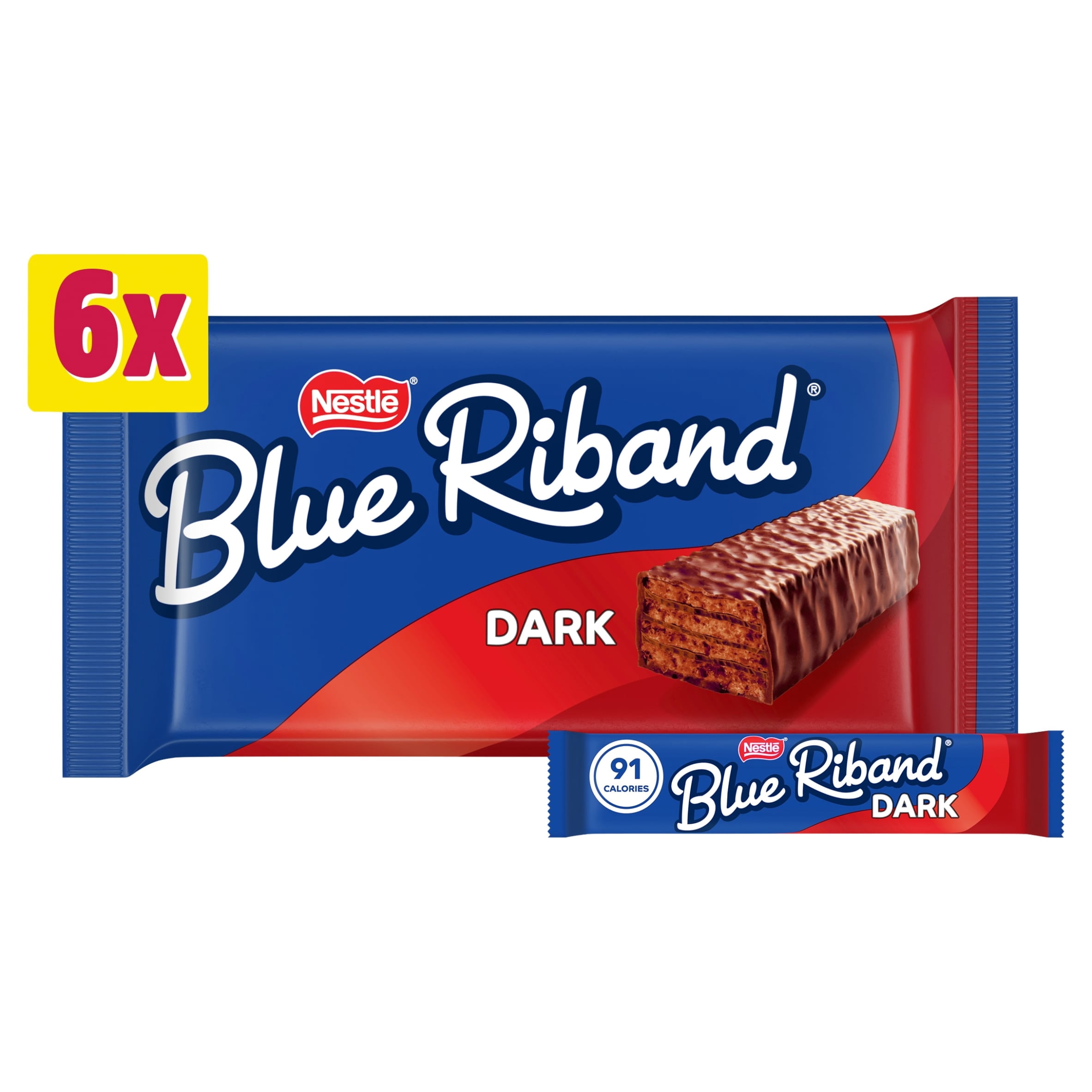 Blue Riband Dark Chocolate Wafer Bars 6 x 17.5g, Imported from Britain ...
