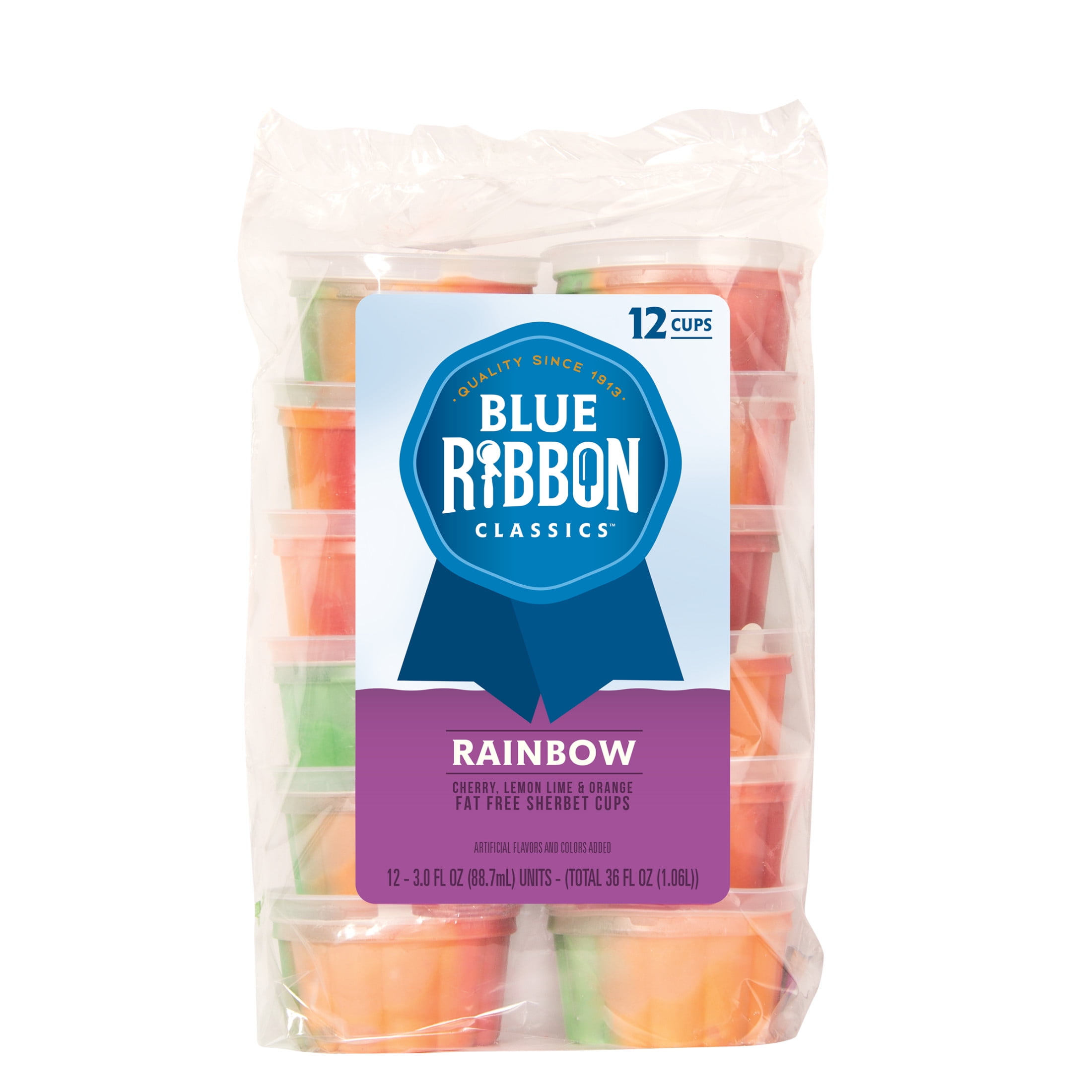 Blue Ribbon Classics Rainbow Sherbet Cup, 12pk