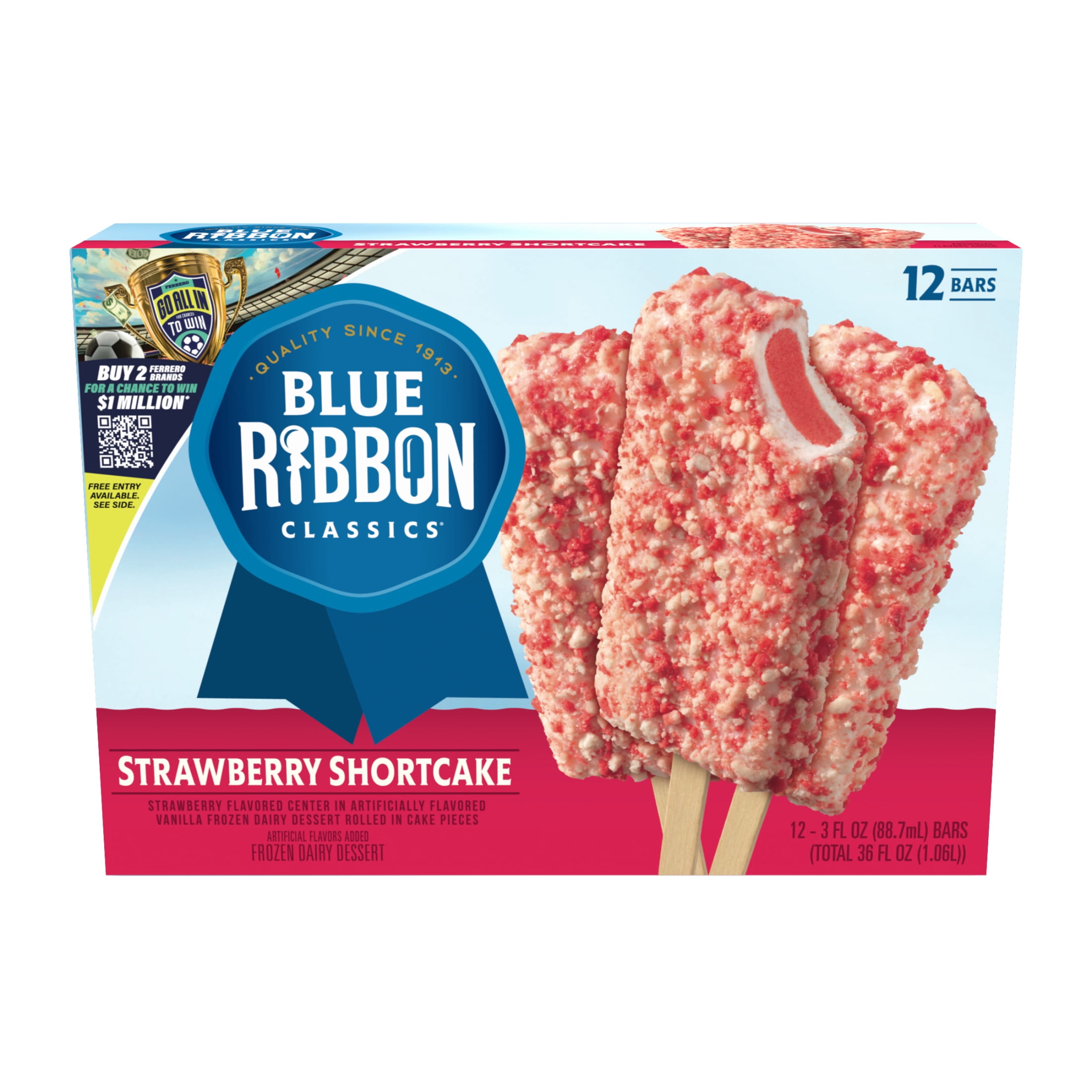 Blue Ribbon Strawberry Bar - Cones for food distributors - Walmart