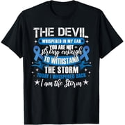 Blue Ribbon Colon Cancer Warrior Awareness T-Shirt