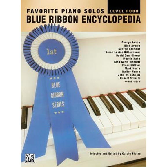 Pre-Owned Blue Ribbon Encyclopedia Favorite Piano Solos: Level 4 (Paperback) by Carole Flatau