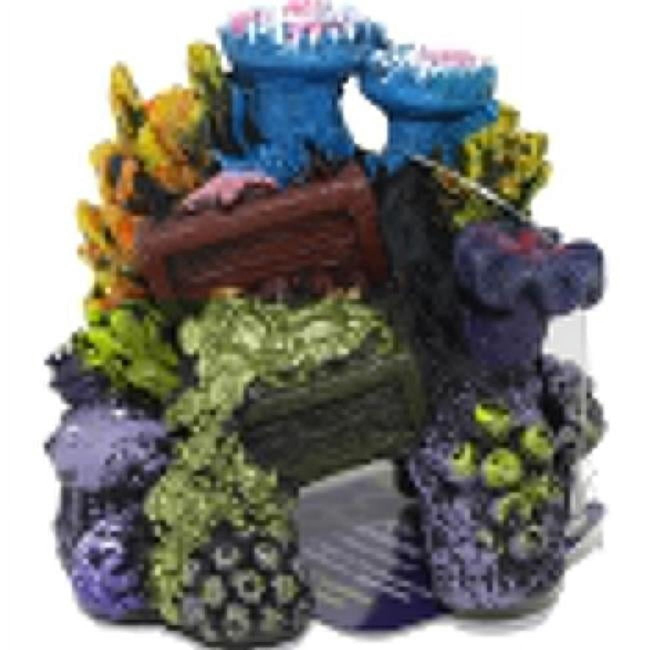 Blue Ribbon Exotic Environments Lost Treasure Reef Aquarium Ornament(3 ...