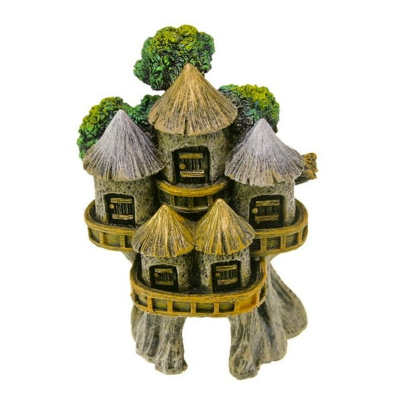 Blue Ribbon Exotic Environments Tree House Village Aquarium Ornament