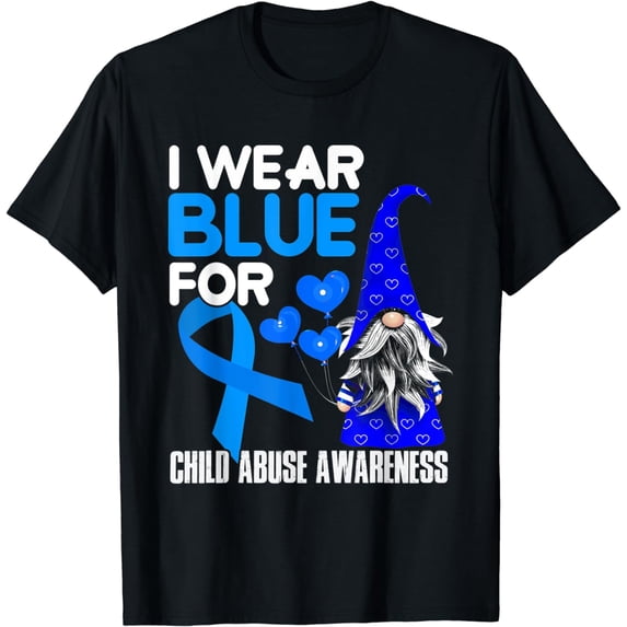Blue Ribbon For Child Abuse Awareness Prevention Month April T-Shirt