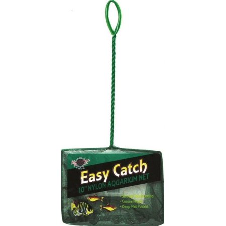Blue Ribbon Pet Easy Catch Coarse Nylon Aquarium Net [Aquarium, Nets] 1 count (10"W Net)
