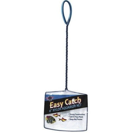 Blue Ribbon Pet Easy Catch Soft and Fine Nylon Aquarium Net [Aquarium, Nets] 1 count (6"W Net)