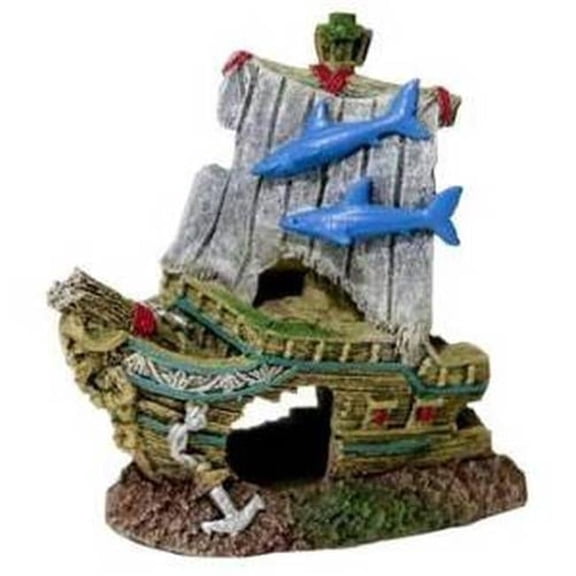 Blue Ribbon Pet Products 030894 4 in. Exotic Environments Wonders Iii Ships Bow - Small