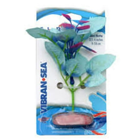 Blue Ribbon Pet Products CB-132-BL Mini Colorburst Florals Willow Leaf Silk Style Plant, Blue
