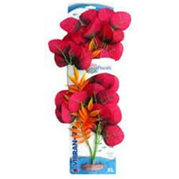 Blue Ribbon Pet Products CB-532-RD Colorburst Florals Broad Lily Leaf Silk Plant, Red - Extra Large
