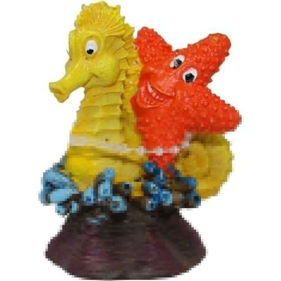 Blue Ribbon Pet Products EE-1901 2 x 1.5 x 2.5 in. Exotic Environments Seahorse & Star