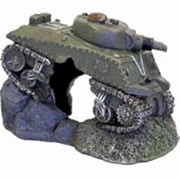 Blue Ribbon Sunken Army Tank with Cave Ornament