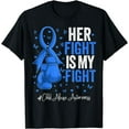 thumbnail image 1 of Blue Ribbon Survivor Fighter Child Abuse Awareness T-Shirt, 1 of 2