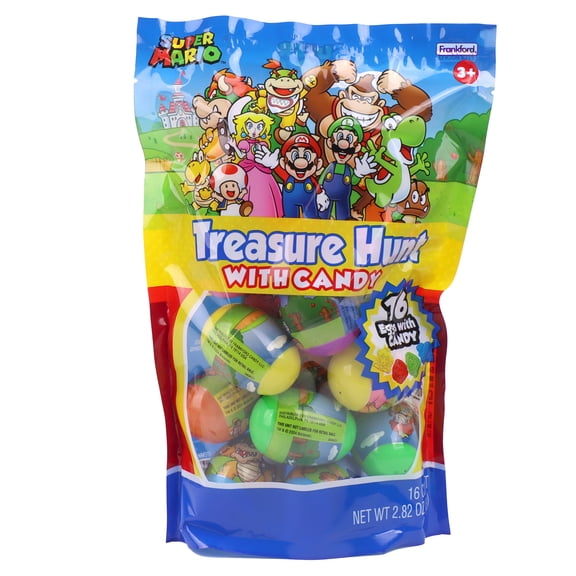 Super Mario Treasure Hunt Egg Mix, 16 Ct