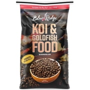 Blue Ridge Koi Fish Food 25lb - Koi Food 3/16  Large and Mini Blend Growth Formula, Goldfish Food, Premium Fish Food for Ponds, Ponds Fish Food, Floating Pond Pellets