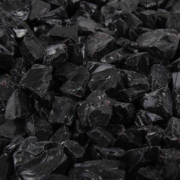 Blue Ridge Brand™ Fire Pit Glass - Professional Grade Fire Pit Glass - 1/2" Glass Rocks for Fire Pit and Landscaping