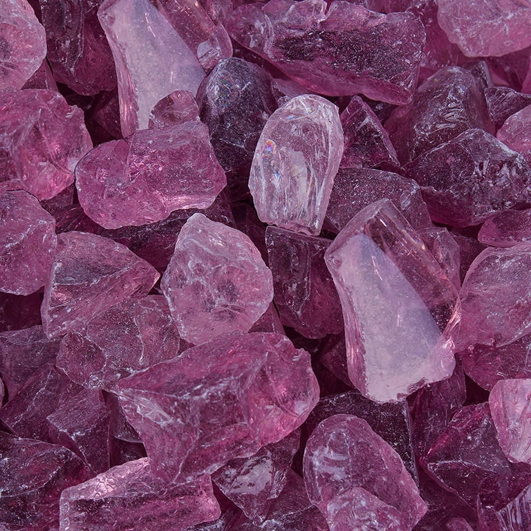 Blue Ridge Brand™ Purple Fire Glass - 10-Pound Professional Grade Fire Pit Glass - 1/2 Blue Ridge Brand™ Purple Fire Glass - 10-Pound Professional Grade Fire Pit Glass - 1/2