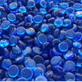 thumbnail image 1 of Blue Ridge Brand™ Reflective Fire Glass Beads - Professional Grade Fire Pit Glass - 1/2" Reflective Glass for Fire Pit and Landscaping (10 Pound, Medium Blue), 1 of 1