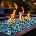 thumbnail image 1 of Blue Ridge Brand Reflective Fire Glass Diamonds - Professional Grade Fire Pit Glass - 1" Reflective Glass for Fire Pit and Landscaping - Bulk and Contractor Quantities Available, 1 of 7