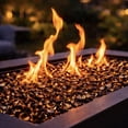 thumbnail image 1 of Blue Ridge Brand Reflective Fire Glass Diamonds - Professional Grade Fire Pit Glass - 1" Reflective Glass for Fire Pit and Landscaping - Bulk and Contractor Quantities Available, 1 of 7