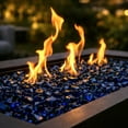 thumbnail image 1 of Blue Ridge Brand Reflective Fire Glass Diamonds - Professional Grade Fire Pit Glass - 1" Reflective Glass for Fire Pit and Landscaping - Bulk and Contractor Quantities Available, 1 of 5