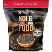 Blue Ridge Koi Fish Food 5lb - Koi Food Cool Water Wheat, Goldfish Food, Premium Fish Food for Ponds, Ponds Fish Food, Koi Food Fall and Winter Fish Food, Floating Pond Pellets
