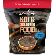 Blue Ridge Koi Fish Food 5lb - Koi Food Mini Growth Formula Goldfish Food, Premium Fish Food for Ponds, Ponds Fish Food, Koi Food Fall and Winter Fish Food, Floating Pond Pellets Fish Food