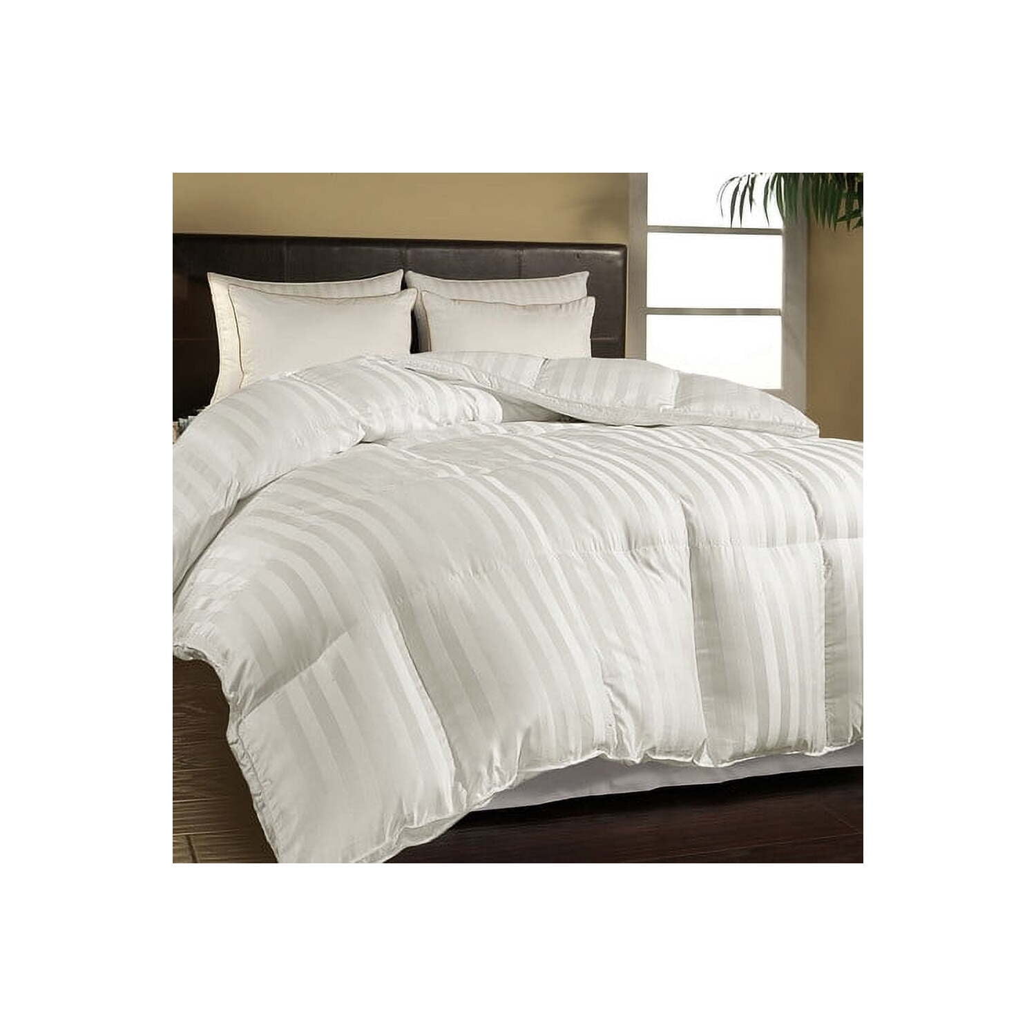 King White Cotton Down Alternative Comforter Set