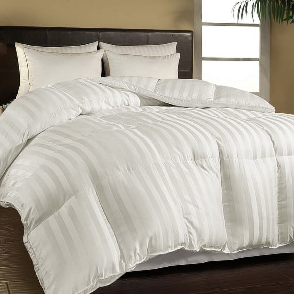 Twin White Cotton Down Alternative Comforter Set