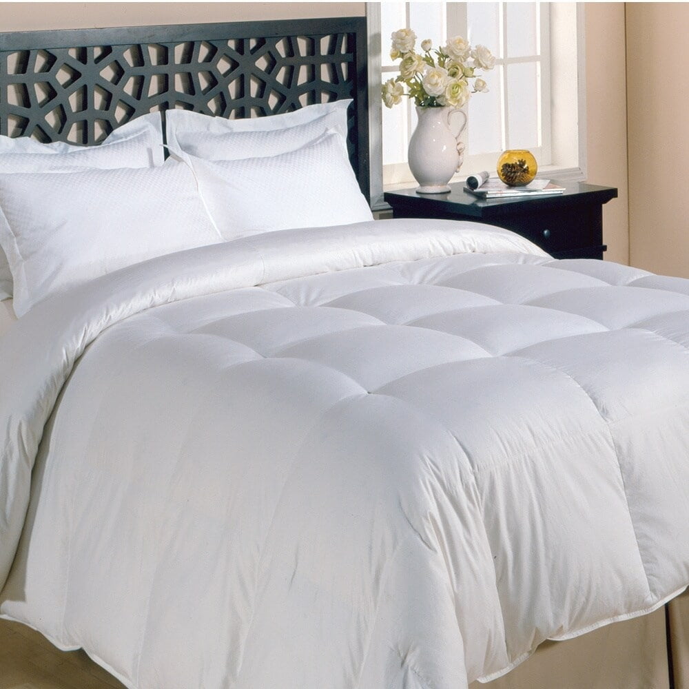 Twin White Microfiber Down Alternative Comforter