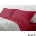 thumbnail image 1 of Blue Ridge Home Fashions Inc Hotel Peninsula Microfiber Wrinkle Resistant Bed Sheet Set Burgundy King, 1 of 5